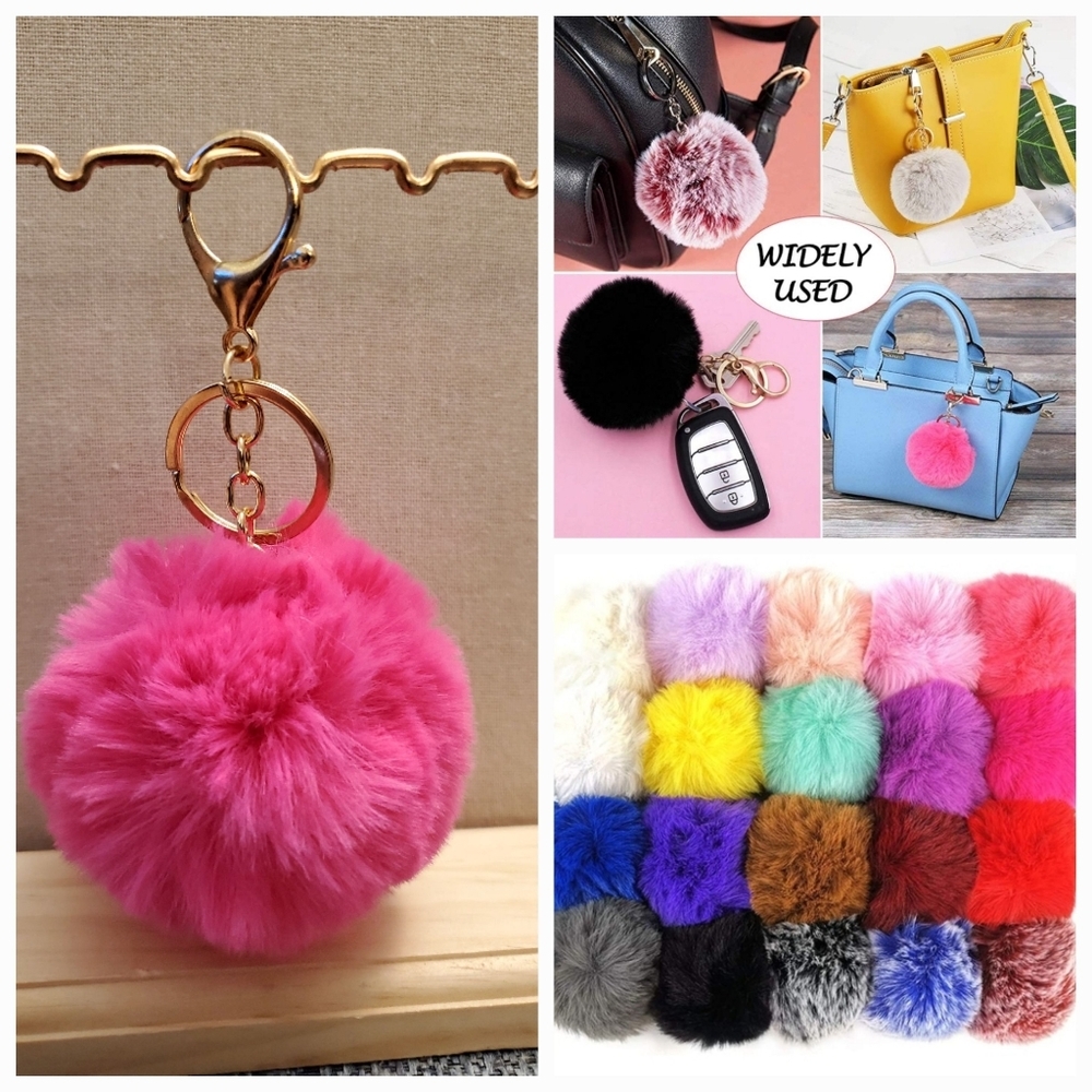 Cute Fashion Faux-Fur Puff Ball